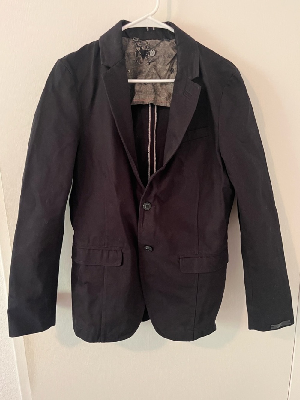 Vintage Diesel Men’s Cotton Blazer Black Size Medium